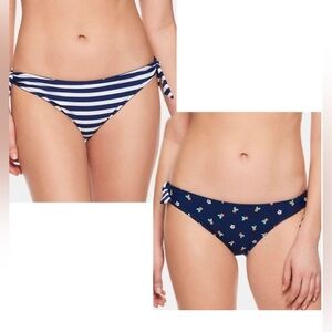 Vera Bradley Reversible Navy Bikini Swim Bottoms
